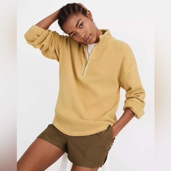 NWT Madewell Quarter Zip Pullover Sweater XXS - Picture 2 of 10